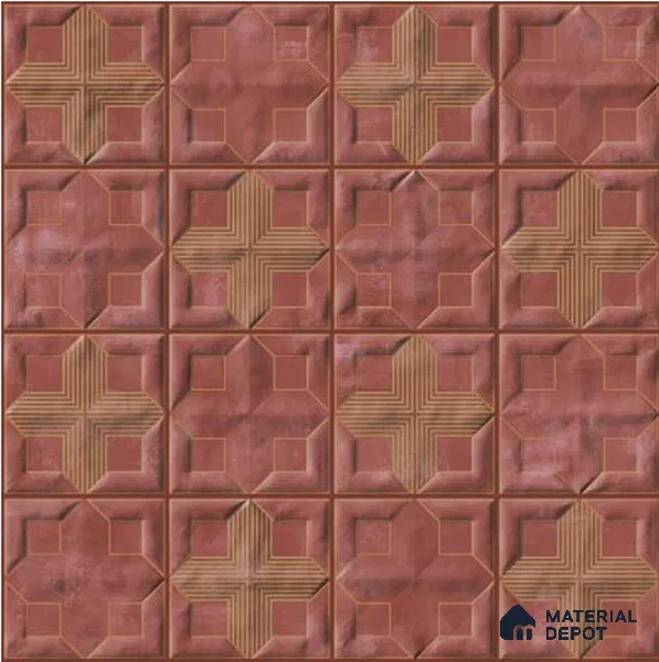 Faux Subway Wall Tile TL 06359 B Grape Hue 1 ft x 1 ft Ceramic Glossy Finish Tile - 9 mm | Suitable For Kitchen, Bathroom Walls and Backsplashes | Please Expect a Slight Variation of Pattern