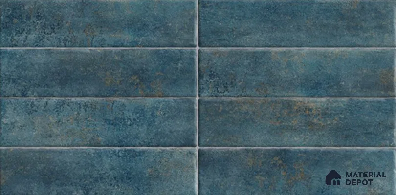 Faux Subway Wall Tile TL 06368 F Lustrous Aqua 2 ft x 1 ft Ceramic Glossy Finish Tile - 9 mm | Suitable For Kitchen, Bathroom Walls and Backsplashes | Please Expect a Slight Variation of Pattern