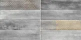 A close-up of aFaux Subway Wall Tile TL 06368 C Grey Aura 2 ft x 1 ft Ceramic Glossy Finish Tile - 9 mm | Suitable For Kitchen, Bathroom Walls and Backsplashes with a Glossy finish available at Material Depot in Bangalore