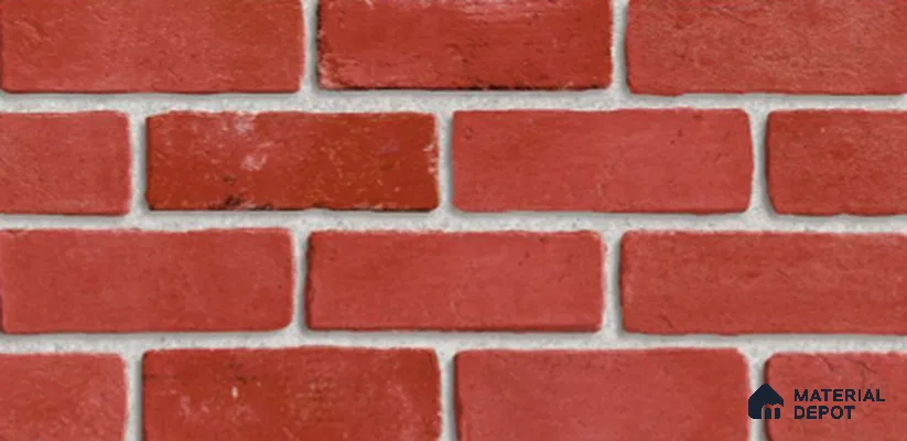 Wall Tile TL 12520 Fort Red 2 ft x 1 ft Ceramic Matte Finish Tile - 9 mm | Suitable For Kitchen, Bathroom Walls and Backsplashes