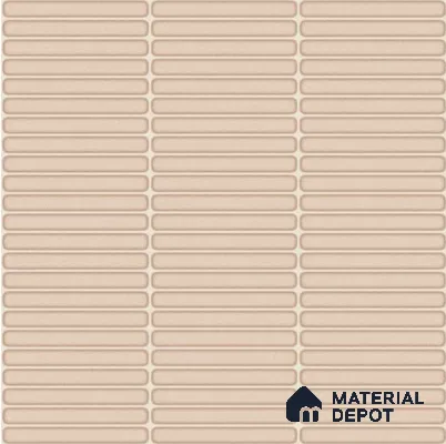 Faux Subway Wall Tile TL 06358 F Cotton Twist 1 ft x 1 ft Ceramic Glossy Finish Tile - 9 mm | Suitable For Kitchen, Bathroom Walls and Backsplashes | Please Expect a Slight Variation of Pattern