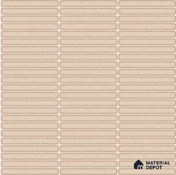 Faux Subway Wall Tile TL 06358 F Cotton Twist 1 ft x 1 ft Ceramic Glossy Finish Tile - 9 mm | Suitable For Kitchen, Bathroom Walls and Backsplashes | Please Expect a Slight Variation of Pattern
