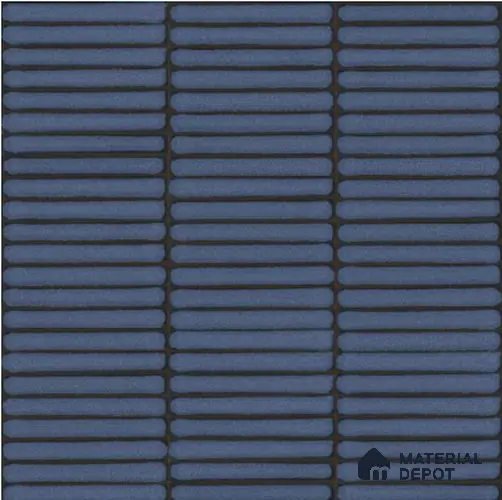 Faux Subway Wall Tile TL 06358 C Blue Twist 1 ft x 1 ft Ceramic Glossy Finish Tile - 9 mm | Suitable For Kitchen, Bathroom Walls and Backsplashes | Please Expect a Slight Variation of Pattern