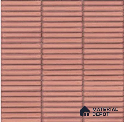 Faux Subway Wall Tile TL 06358 D Lustrous Grape 1 ft x 1 ft Ceramic Glossy Finish Tile - 9 mm | Suitable For Kitchen, Bathroom Walls and Backsplashes | Please Expect a Slight Variation of Pattern