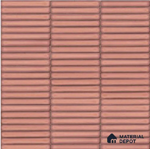Faux Subway Wall Tile TL 06358 D Lustrous Grape 1 ft x 1 ft Ceramic Glossy Finish Tile - 9 mm | Suitable For Kitchen, Bathroom Walls and Backsplashes | Please Expect a Slight Variation of Pattern