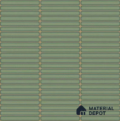Faux Subway Wall Tile TL 06358 E Green Blend 1 ft x 1 ft Ceramic Glossy Finish Tile - 9 mm | Suitable For Kitchen, Bathroom Walls and Backsplashes | Please Expect a Slight Variation of Pattern