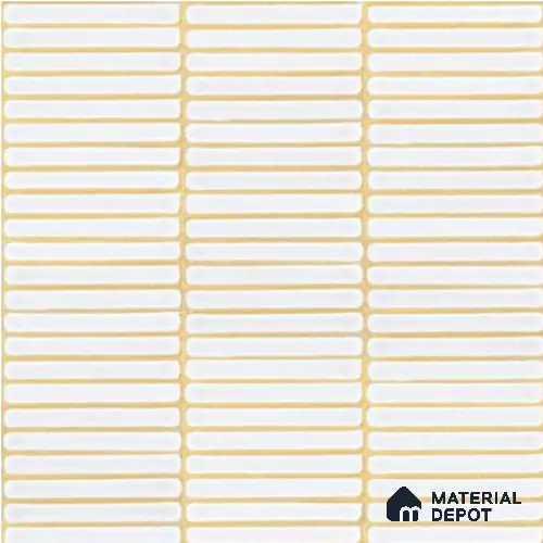 Faux Subway Wall Tile TL 06358 B Radiant Gold 1 ft x 1 ft Ceramic Glossy Finish Tile - 9 mm | Suitable For Kitchen, Bathroom Walls and Backsplashes | Please Expect a Slight Variation of Pattern