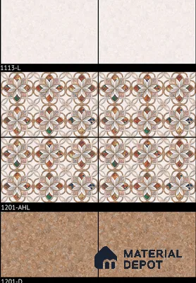 TL 01887 Cream Light 18 x 12 inch Glossy Finish Ceramic Wall Tile - 6 mm