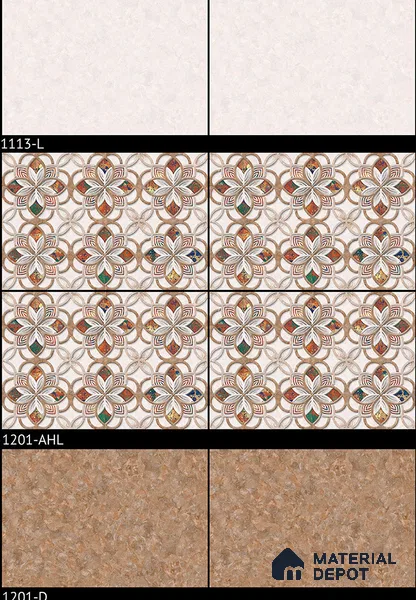 TL 01887 Cream Light 18 x 12 inch Glossy Finish Ceramic Wall Tile - 6 mm