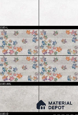 TL 01886 C Cotton Light 18 x 12 inch Glossy Finish Ceramic Wall Tile - 6 mm