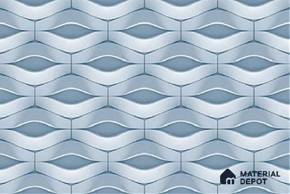 Highlighter Floor Tile TL 01892 E Sapphire Blue 12 x 12 inch Matte Finish Ceramic Anti Skid Floor Tile - 6 mm | Please Expect a Slight Variation of Pattern