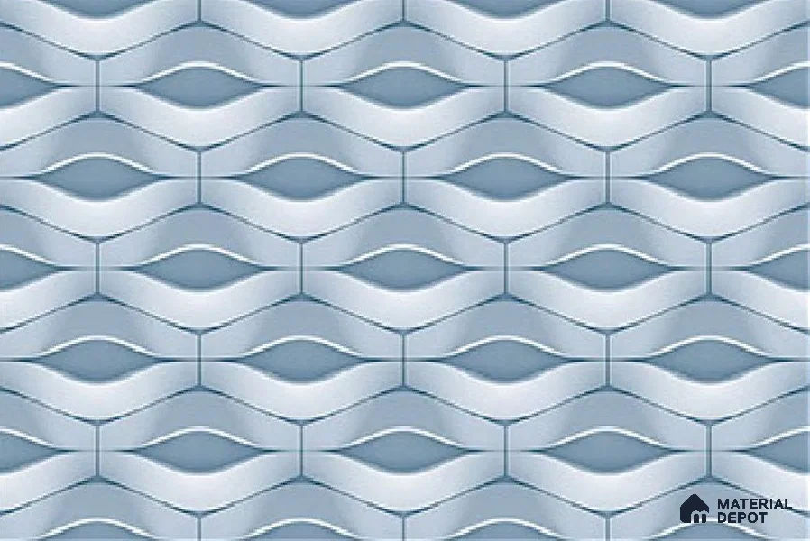 Highlighter Floor Tile TL 01892 E Sapphire Blue 12 x 12 inch Matte Finish Ceramic Anti Skid Floor Tile - 6 mm | Please Expect a Slight Variation of Pattern