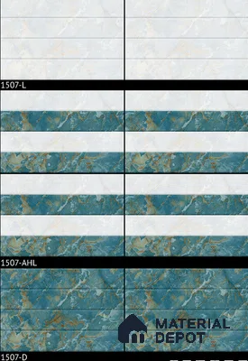 TL 01901 C Navy Blue Dark 18 x 12 inch Glossy Finish Ceramic Wall Tile - 6 mm