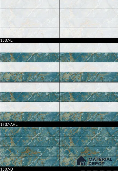 TL 01901 C Navy Blue Dark 18 x 12 inch Glossy Finish Ceramic Wall Tile - 6 mm
