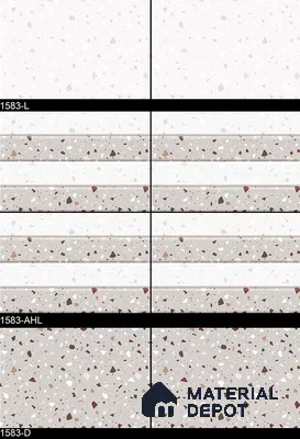 Terrazzo Wall Tile TL 01907 A Polar Light 18 x 12 inch Glossy Finish Ceramic Tile - 6 mm
