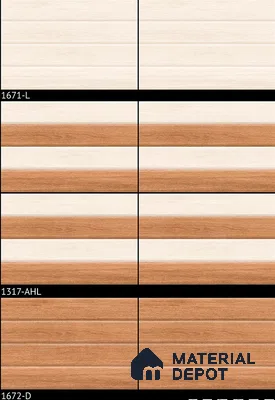 TL 01896 A Terra Brown Dark 18 x 12 inch Glossy Finish Ceramic Wall Tile - 6 mm