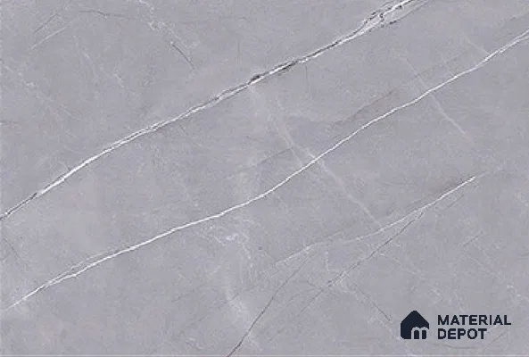 Marble Wall Tile TL 01923 C Lead Grey Dark 18 x 12 inch Glossy Finish Ceramic Tile - 6 mm