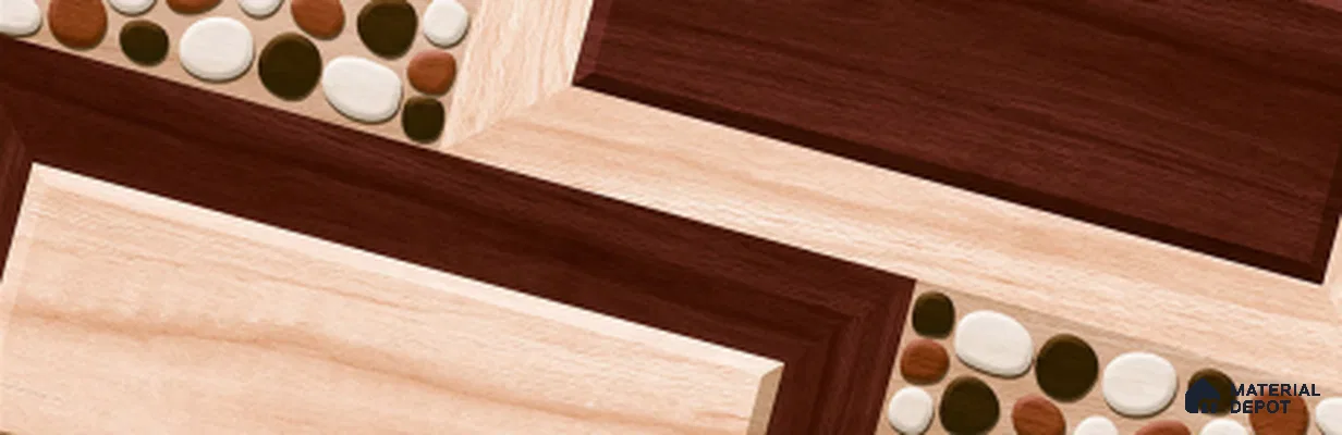 TL 02913 Rosy Brown 18 x 12 inch Glossy Finish Wall Elevation Ceramic Tile - 7 mm