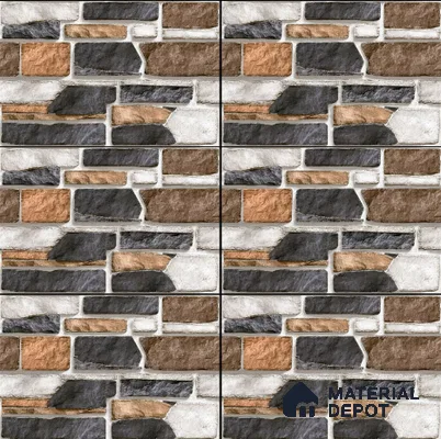 TL 02918 Chamoisee Brown 18 x 12 inch Glossy Finish Wall Elevation Ceramic Tile - 7 mm