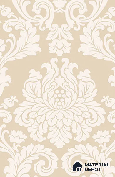 ST 18034 | 10 Meter x 21 Inches Damask Look Wallpaper - 57.41 Sq. Ft. | Minimum 15% wastage during installation