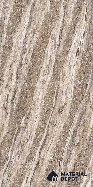 TL 03008 Brown 4 ft x 2 ft Glossy Finish Vitrified Wall & Floor Tile - 9.5 mm