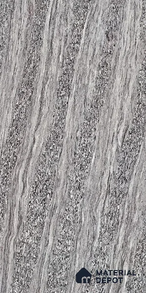 TL 03007 Slate Grey 4 ft x 2 ft Glossy Finish Vitrified Wall & Floor Tile - 9.5 mm