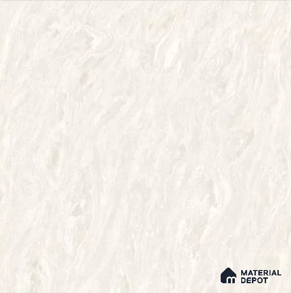 TL 03027 Ice White 2 ft x 2 ft Glossy Finish Vitrified Floor Tile - 9.5 mm