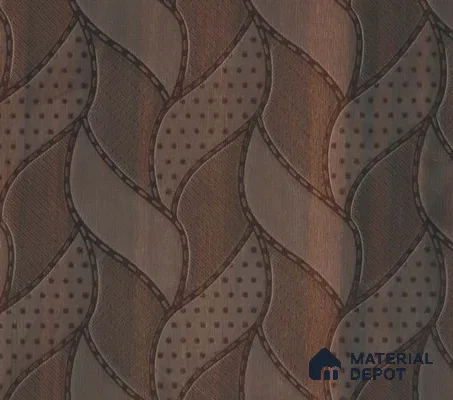 Patterned Look 624 RB17 Smoke Walnut 8 ft x 4 ft Leafart Finish Decorative Laminate - 1 mm | Suitable for Bedroom, TV Unit, Wardrobe