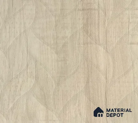 Patterned Look 632 RB24 Cuneo Oak Light 8 ft x 4 ft Leafart Finish Decorative Laminate - 1 mm | Suitable for Bedroom, TV Unit, Wardrobe