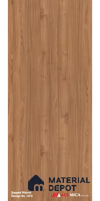 Wooden Look LM 20256 8 ft x 4 ft Suede Finish Decorative Laminate - 1 mm | Suitable for TV Unit, Wardrobe, Kitchen Cabinets