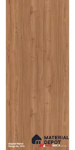 Wooden Look LM 20256 8 ft x 4 ft Suede Finish Decorative Laminate - 1 mm | Suitable for TV Unit, Wardrobe, Kitchen Cabinets