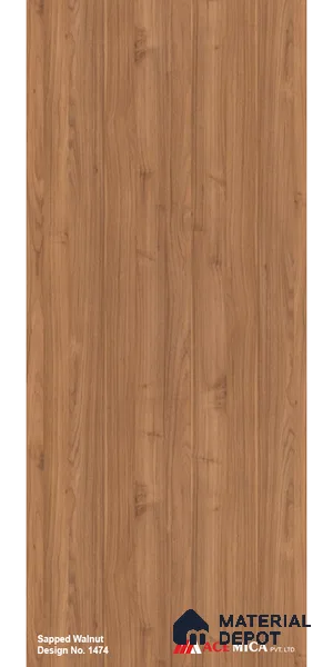 Wooden Look LM 20256 8 ft x 4 ft Suede Finish Decorative Laminate - 1 mm | Suitable for TV Unit, Wardrobe, Kitchen Cabinets