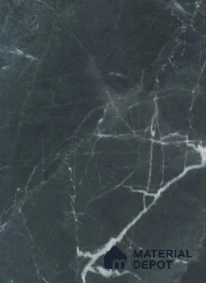 Black Marble Look LM 05115 8 ft x 4 ft High Gloss Finish Decorative Laminate - 0.8 mm | Suitable for TV Unit, Wardrobe, Kitchen Cabinets