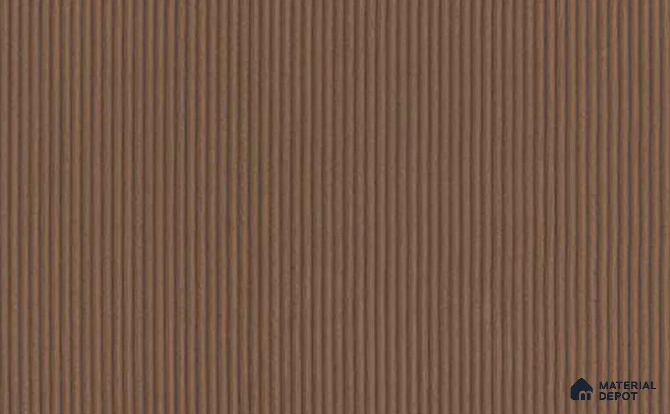 Wooden Fluted LM 05071 8 ft x 4 ft High Gloss Finish Decorative Laminate - 0.8 mm | Suitable for TV Unit,Wardrobe, Kitchen Cabinets