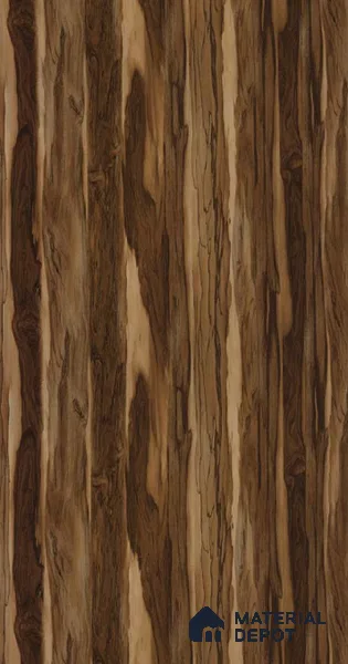 Wooden Look LM 05078 Columbian Cadiz Wood 8 ft x 4 ft High Gloss Finish Decorative Laminate - 0.8 mm | Suitable for TV Unit, Wardrobe, Kitchen Cabinets