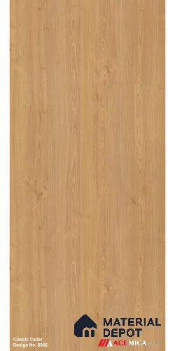 Wooden Look LM 17403 Classic Cedar 10 ft x 4 ft Texture Finish Decorative Laminate - 1 mm | Suitable for TV Unit, Wardrobe, Kitchen Cabinets