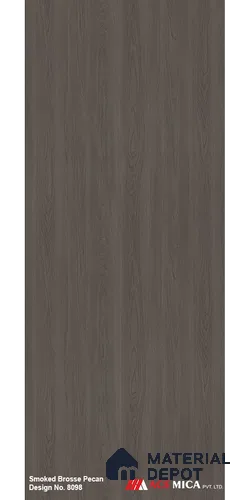 Wooden Look LM 17396 Smoked Brosse Pecan 10 ft x 4 ft Texture Finish Decorative Laminate - 1 mm | Suitable for TV Unit, Wardrobe, Kitchen Cabinets