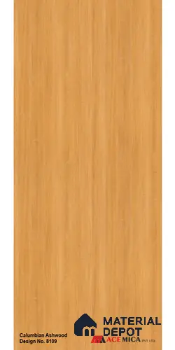 Wooden Look LM 17415 Columbain Ashwood 10 ft x 4 ft Texture Finish Decorative Laminate - 1 mm | Suitable for TV Unit, Wardrobe, Kitchen Cabinets