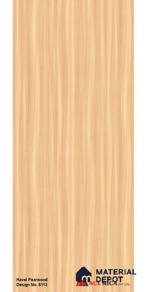 Wooden Look LM 17414 Havel Pearwood 10 ft x 4 ft Texture Finish Decorative Laminate - 1 mm | Suitable for TV Unit, Wardrobe, Kitchen Cabinets