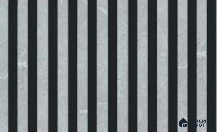 Armani Grey 10 ft x 0.68 ft (3060x208 mm) DB Curve Design Interior & Exterior Wall & Ceiling Panel - 10 mm | Suitable for Balcony, Facade & Open Area | Width is Subjected to 5% Variation
