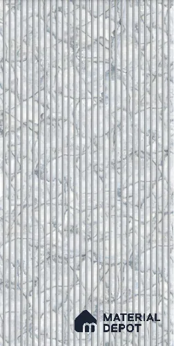 Marble Fluted LM 20188 8 ft x 4 ft Super Matte Finish Decorative Laminate - 1 mm | Suitable for TV Unit,Wardrobe, Kitchen Cabinets