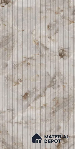 Marble Fluted LM 20191 8 ft x 4 ft Super Matte Finish Decorative Laminate - 1 mm | Suitable for TV Unit,Wardrobe, Kitchen Cabinets