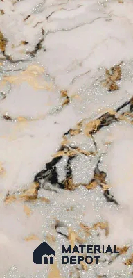 Beige Marble Look LM 20118 8 ft x 4 ft Glossy Finish Decorative Laminate - 1 mm | Suitable for TV Unit, Wardrobe, Kitchen Cabinets