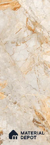 Brown Marble Look LM 10885 8 ft x 4 ft Texture Finish Decorative Laminate - 1 mm | Suitable for TV Unit, Wardrobe, Kitchen Cabinets
