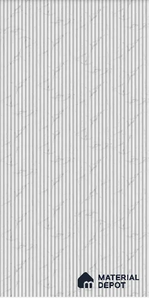 White Fluted look LM 26259 8 ft x 4 ft Super Matte Finish Decorative Laminate - 1 mm | Suitable for Bedroom, TV Unit, Wardrobe, Kitchen Cabinet