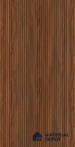Wooden Fluted LM 20210 8 ft x 4 ft Texture Finish Decorative Laminate - 1 mm | Suitable for TV Unit,Wardrobe, Kitchen Cabinets