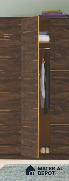 Wooden Look LM 10943 Zari Kota Santos 8 ft x 4 ft Texture Finish Decorative Laminate - 1 mm | Suitable for TV Unit, Wardrobe, Kitchen Cabinets