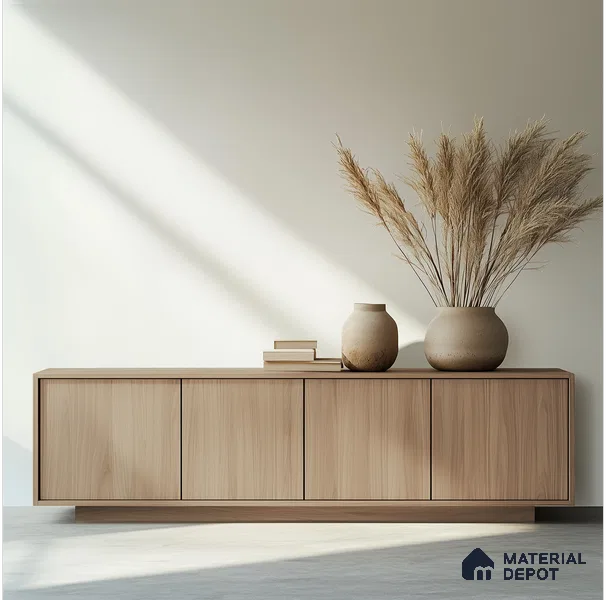 Wooden Look LM 16201 Classic Ashwood 8 ft x 4 ft Veneer Finish Decorative Laminate - 1 mm | Suitable for TV Unit, Wardrobe, Kitchen Cabinets