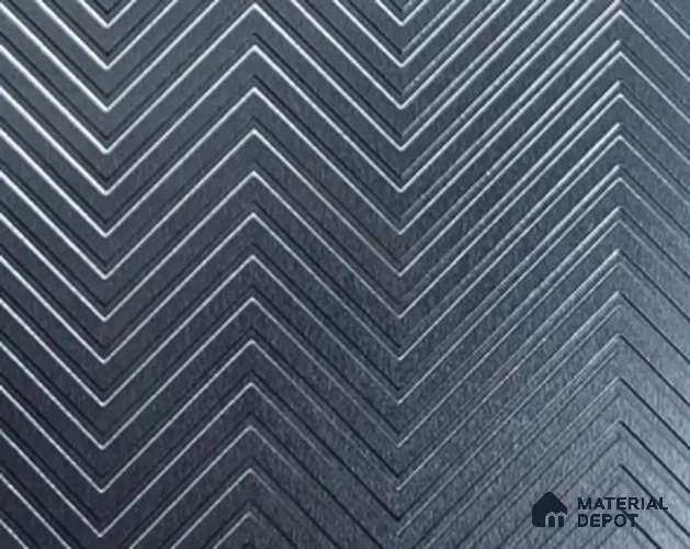 Grey Metallic Look LM 05372 8 ft x 4 ft Texture Finish Decorative Laminate - 1 mm | Suitable for TV Unit, Wardrobe, Kitchen Cabinets