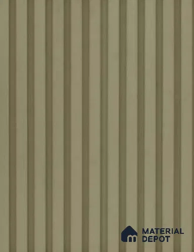 Mocha 10 ft x 0.68 ft (3060x208 mm) Curve Design Interior & Exterior Wall & Ceiling Panel - 10 mm | Suitable for Balcony, Facade & Open Area | Width is Subjected to 5% Variation